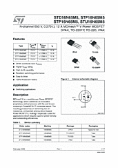 DataSheet STP16N65M5 pdf